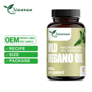 Wild Vegetarian Immune System Digestive Promote Gut Healthy Digestion Vegetarian Oregano Oil Soft Capsules