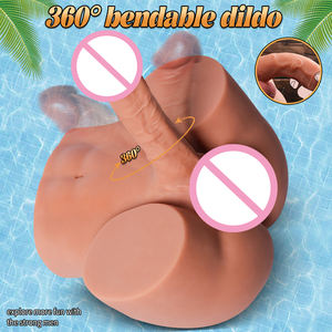 大人気！男性用・女性用ディルドー玩具 半身ヒップモデル ホモセクシュアル性玩具 女性向けディルドーバイブレーター - Product Image 6