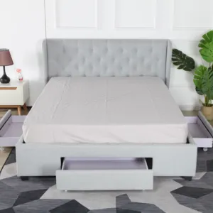 Produttore all'ingrosso confortevole stile di moda letto king size letto matrimoniale negozio e letto personalizzabile