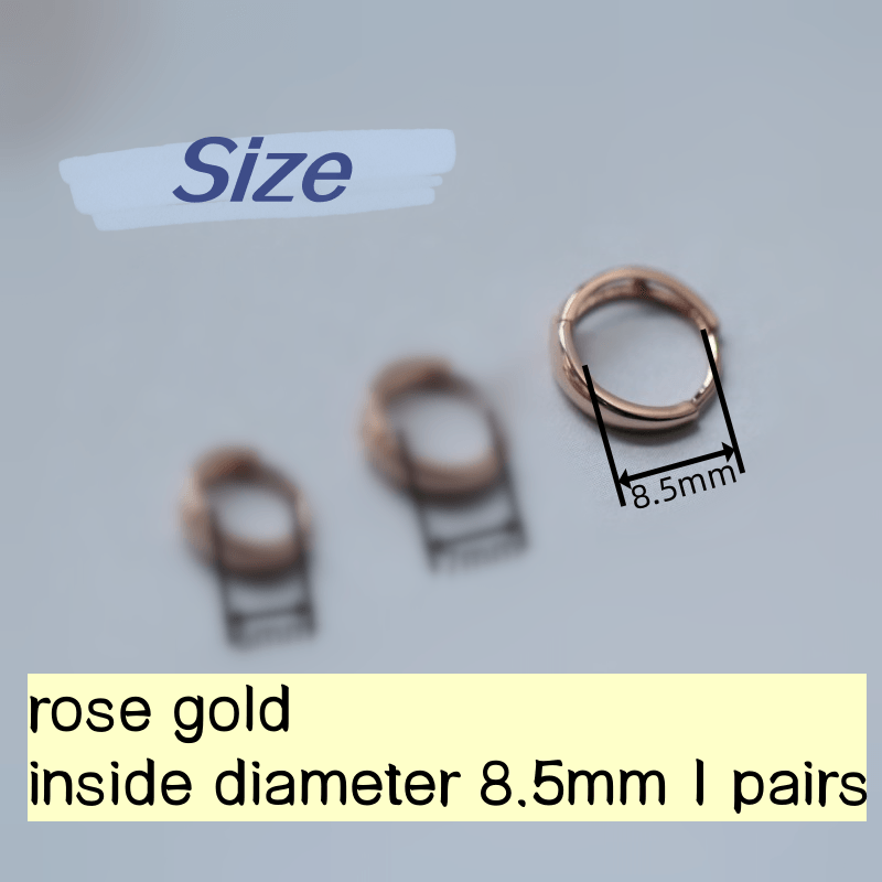 rose 8.5mm 1 pairs