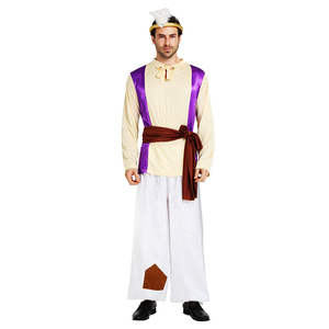 ฮาโลวีนงานรื่นเริงปาร์ตี้สูท<span class=keywords><strong>อินเดีย</strong></span>Aladdinเครื่องแต่งกายผู้ใหญ่ชายบทบาทเล่นอาระเบียเจ้าชายเครื่องแต่งกาย - Product Image 2
