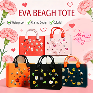 <span class=keywords><strong>Sac</strong></span> fourre-tout coloré en EVA pour breloques DIY, <span class=keywords><strong>sac</strong></span> <span class=keywords><strong>de</strong></span> plage étanche, idéal pour les voyages, le travail, l'école et les sorties, avec bandoulière réglable - Product Image 5