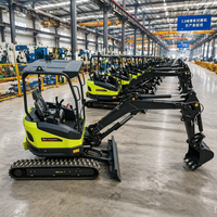Mini Excavadora de 2.5 Toneladas en Oferta, con Motor Kubota Euro5 Epa, Excavadora Pequeña de 3 Toneladas con Sistema Hidráulico para Construcción Agrícola