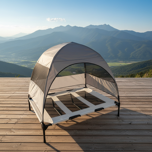 Cama Elevada Portátil para Perros de Alta Calidad, Tamaño XL, para Animales Pequeños, Interior y Exterior, con Cubierta Extraíble, Transpirable, para Invierno y Todas las Estaciones - Product Image 1