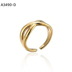 Anillo de Moda Amy Amy A3490 de Acero Inoxidable, Geométrico, Moderno, para Uso Diario, Joyería para Mujer, Regalo - Product Image 2