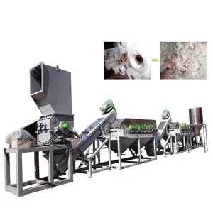 full automatic plastic crusher for pp woven bag recycling machine