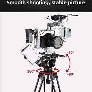 Trípode flexible profesional <span class=keywords><strong>Coman</strong></span> Aluminium Video Dslr Dx16q5s con cabeza de bola fluida Q5s - Product Image 4