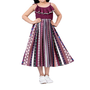 Robe pour filles de style Enchanted Meadow Twirl, conçue pour un confort ludique avec une silhouette fluide charmante, idéale pour un usage quotidien - Product Image 5