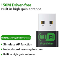 Usine 150M USB WiFi adaptateur Plug and Play intégré antenne à Gain élevé adaptateur USB pour PC de bureau ordinateur portable Windows