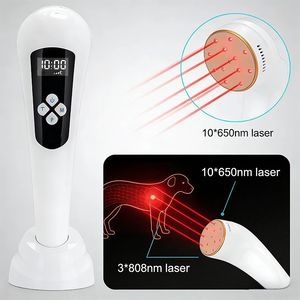Máquina Portátil de Terapia Láser Veterinaria de 808nm y 650nm para el Dolor Articular y la Curación de Heridas en Mascotas - Product Image 3