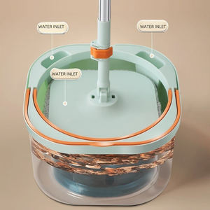 Juego de cubo para fregona con manos libres para limpieza de autofiltro giratorio 360, agua sucia y limpia separada para una limpieza eficiente del suelo - Product Image 1