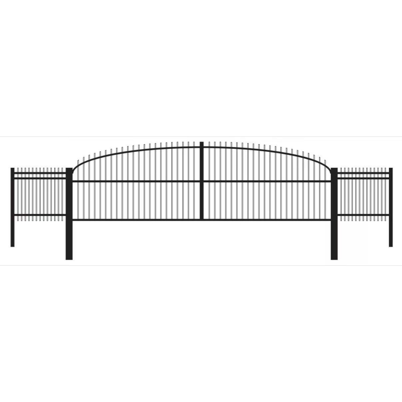 Outdoor Garden Zinc Steel Guardrail Customizable