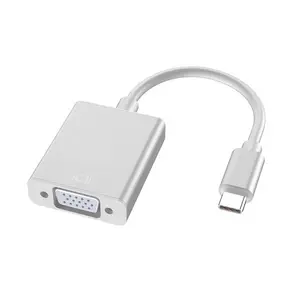 VGA 변환기 유형 C USB에서 VGA USB3.0 어댑터 케이블 Mac 12 인치