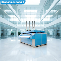 Repasseuse à plat double rouleau en acier inoxydable, gaz GPL, usage commercial et industriel, monophasée, marque Gamesail