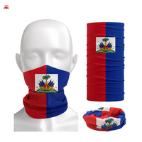 Ensemble Cadeau Kit Supporters Personnalisé 2026 Match de Football Drapeau d'Haïti : T-shirt, Casquette, Écharpe, Bracelet, Lunettes, Peinture Faciale, Drapeau Haïtien