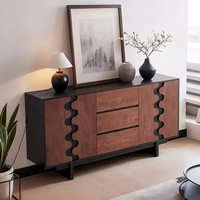 Meuble de rangement moderne en bois massif de chêne, commode à tiroirs, utilisation hôtelière, meuble TV et buffet, grande capacité, ameublement pour la maison