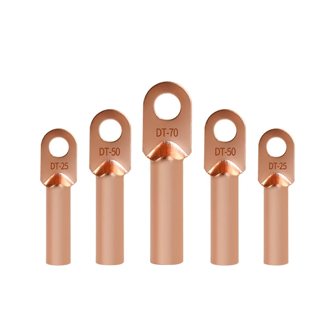 CNAOM Customized DT Copper Cable Wire Nose Connector AC220V DT-35 DT-50 Terminal Cable Lugs Connector Compression Lugs