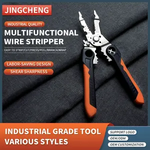 Automatic Wire Stripper Cable Stripping Tools Wire Cutting Combination Pliers With PP Handle