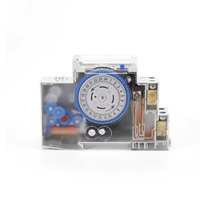 Interruptor Temporizador Mecánico de 24 Horas, Industrial, para Riel DIN, Programable, 16A, 220V CA/CC, Relé de Control Automático para Iluminación y Bomba, IP65, 50Hz