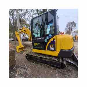 Excavatrice hydraulique KOMATSU PC56 d'occasion, modèle 2018, 5,6 tonnes, godet de 0,35 m, bon état de fonctionnement, certifiée EPA CE, faible prix - Product Image 1