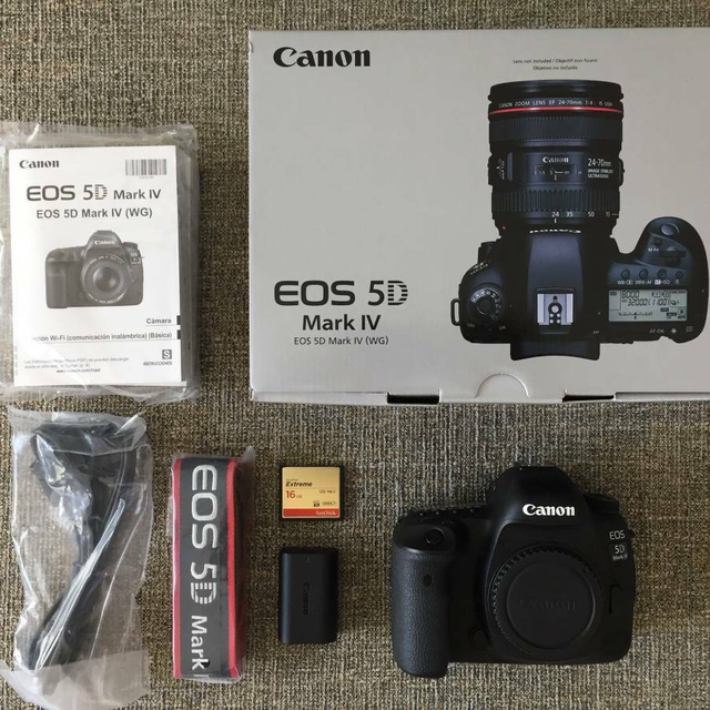 EOS 5D Mark IV Full Frame Digital SLR Camera with EF 24-105mm f/4L is II USM Lens Kit Black
