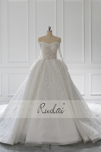 Ruolai ชุดราตรี ZW00265สำหรับเจ้าสาว, ชุดแต่งงานแขนยาวเจ้าหญิงนางฟ้าแสนสวยสำหรับเด็กผู้หญิง - Product Image 3
