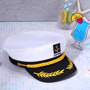 Chapeau de Capitaine Yacht pour Enfant Adulte Casquette Nautique Marine Marin <span class=keywords><strong>Amiral</strong></span> Chapeaux pour Accessoire de Costume d'Halloween - Product Image 6