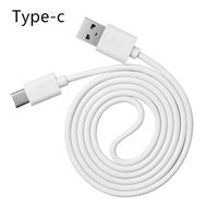 Cable USB blanco tipo C 2M Cable de carga rápida Cable DE DATOS DE LA USB-C