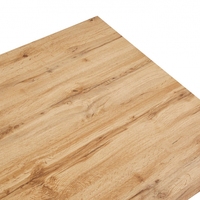 Tables de salle à manger rectangulaires au design moderne Table à rallonge en MDF Table à manger extensible avec pieds en métal