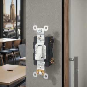 30A 120V 227 Interruptor de palanca de doble Polo americano Interruptor de pared de EE. UU. Interruptor de palanca de luz LED - Product Image 4