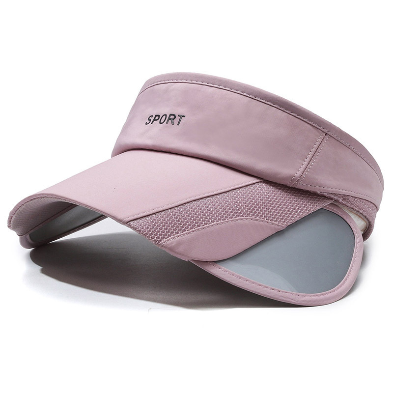Wholesale Sunscreen Summer Curves Brim Sun UV Protection Sports Caps Empty Top Sun Visor Hat