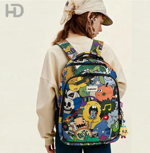 Sac à dos unisexe tendance, personnalisable avec impression intégrale, imperméable, pour l'école, les voyages, grande capacité, streetwear, tendance - Product Image 1