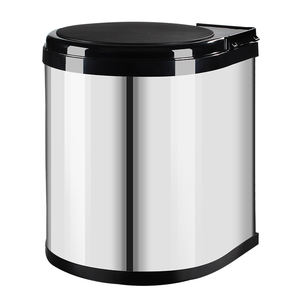 Armoire de cuisine <span class=keywords><strong>sous</strong></span> <span class=keywords><strong>évier</strong></span> rotation en acier inoxydable 8L/14L <span class=keywords><strong>poubelle</strong></span> <span class=keywords><strong>poubelle</strong></span> - Product Image 6