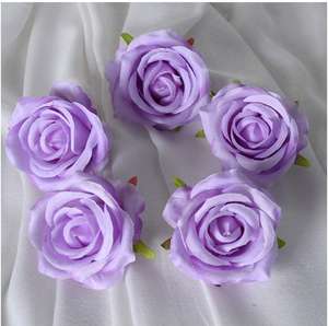Têtes de <span class=keywords><strong>fleurs</strong></span> de rose en soie réalistes de 7 cm en gros, accessoires de photographie, décoration de la Saint-Valentin, décoration de Noël, fabrication artisanale, longue durée - Product Image 5