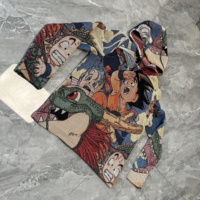 Sudadera con Capucha con Estampado de Tapiz Personalizado de Itachi, Sudadera con Temática de Jesús con Cuello de Poliéster/Algodón Tejido para la Temporada de Primavera