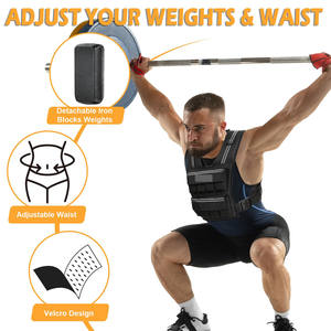 Chaleco con Peso y Franjas Reflectantes de 6LB/8LB/12LB/16LB/20LB/25LB/30LB para Entrenamiento, Fuerza, Desarrollo Muscular y Ejercicio - Product Image 6