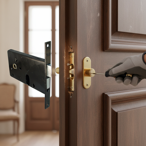 Serratura a Cilindro Ovale E70 LAF47700 di Alta Qualità Made in Italy per Porte Sicure - Product Image 3