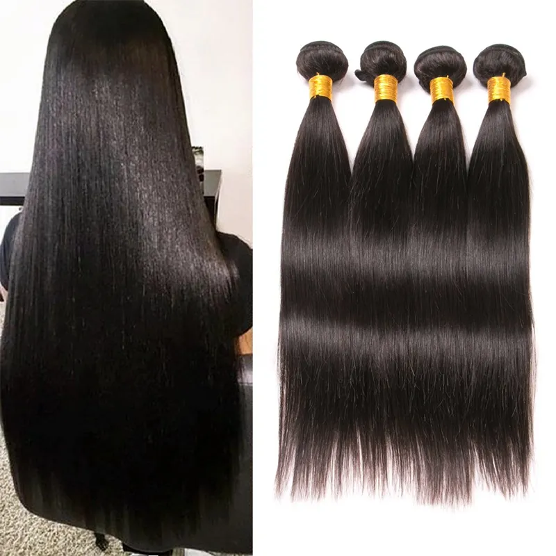 Malaysian hair blend straight bundles cheap virgin hair extensions with frontal straight silky hair bundle 50 inches