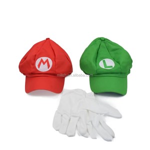 Nouveau style, vente directe d'usine, déguisement amusant, cosplay, chapeaux et casquettes Super <span class=keywords><strong>Mario</strong></span> <span class=keywords><strong>pas</strong></span> chers pour adultes avec gants pour fête MFJ-0051 - Product Image 2