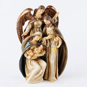 Holy Family Figurine <b>Nativity</b> <b>Set</b> Resin Religious Craft - Product Image 3
