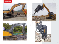 Marteau briseur hydraulique SANHA S45H 1.2T-3T pour mini-excavatrice |   Certificat CE |   Silent / Type Boîtier - Prix Usine OEM - Personnalisable