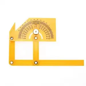 量角器和测角器木工测量工具0至180尺塑料测量工具1pc