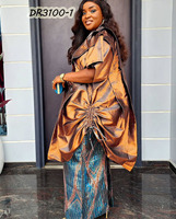 Robes africaines pour femmes 2025 Lady Elegant Sequins Evening Dress Sexy Sheath Maxi Nigeria Party Gowns Livré avec ceinture L-3XL