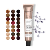 Teinture capillaire professionnelle de marque privée, couleurs permanentes pour salon, kit naturel rouge