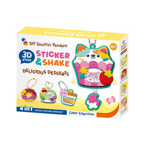 Los Más Vendidos: Pegatinas DIY y Juguete de Pintura Serie Postres 4 en 1, Colgante de Cuero Vegano, Pegatina 3D <span class=keywords><strong>para</strong></span> Nevera y Mochila Escolar - Product Image 3