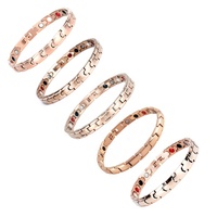 Bracelet magnétique thérapeutique classique en acier inoxydable anti-ternissement, anti-fatigue, personnalisable avec logo, pour femmes, sport et équilibre