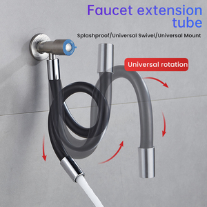 Tubo Flessibile in Gomma Curvo per Scarico Acqua, Montaggio a Parete, Universale per Bagno e Cucina, Tubo di Prolunga per WC, <span class=keywords><strong>Lavandino</strong></span>, Uso in Appartamento - Product Image 1