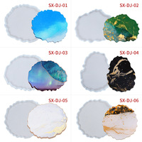 Offre Spéciale bricolage moules en silicone époxy outils de fabrication moules en résine de silicone pour sous-verres