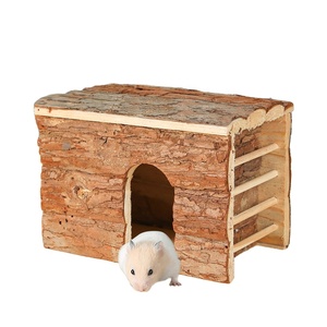 Nichoir de Luxe Premium pour Petits Animaux, en Écorce de Bois avec Toit Incliné, pour Hamsters Nains, Blancs d'Hiver, Campbell et <span class=keywords><strong>Roborovski</strong></span> – Toutes Tailles - Product Image 6