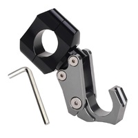 Support universel réglable et pliable en aluminium pour casque, courses et autres, avec pinces CNC, pour guidon de scooter et moto